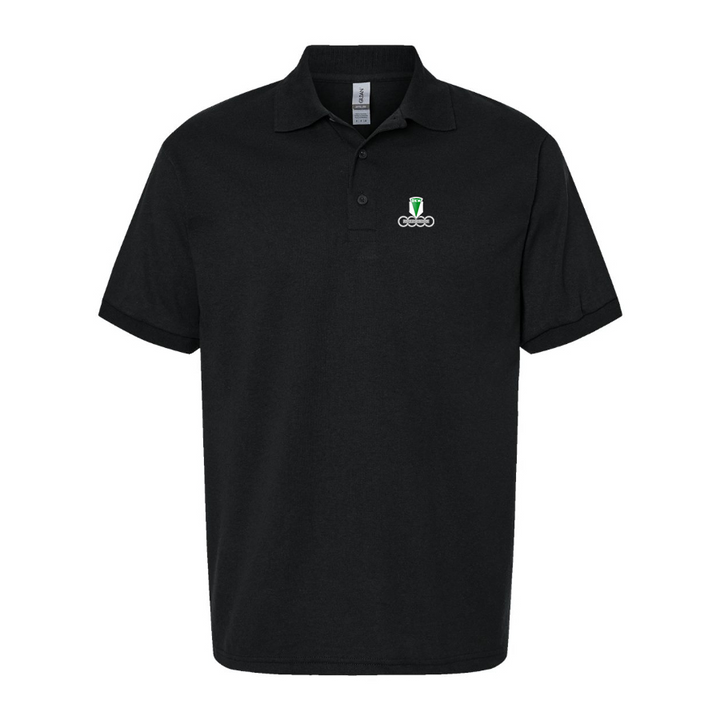 Men's DKW Logo Dry Blend Polo - Black