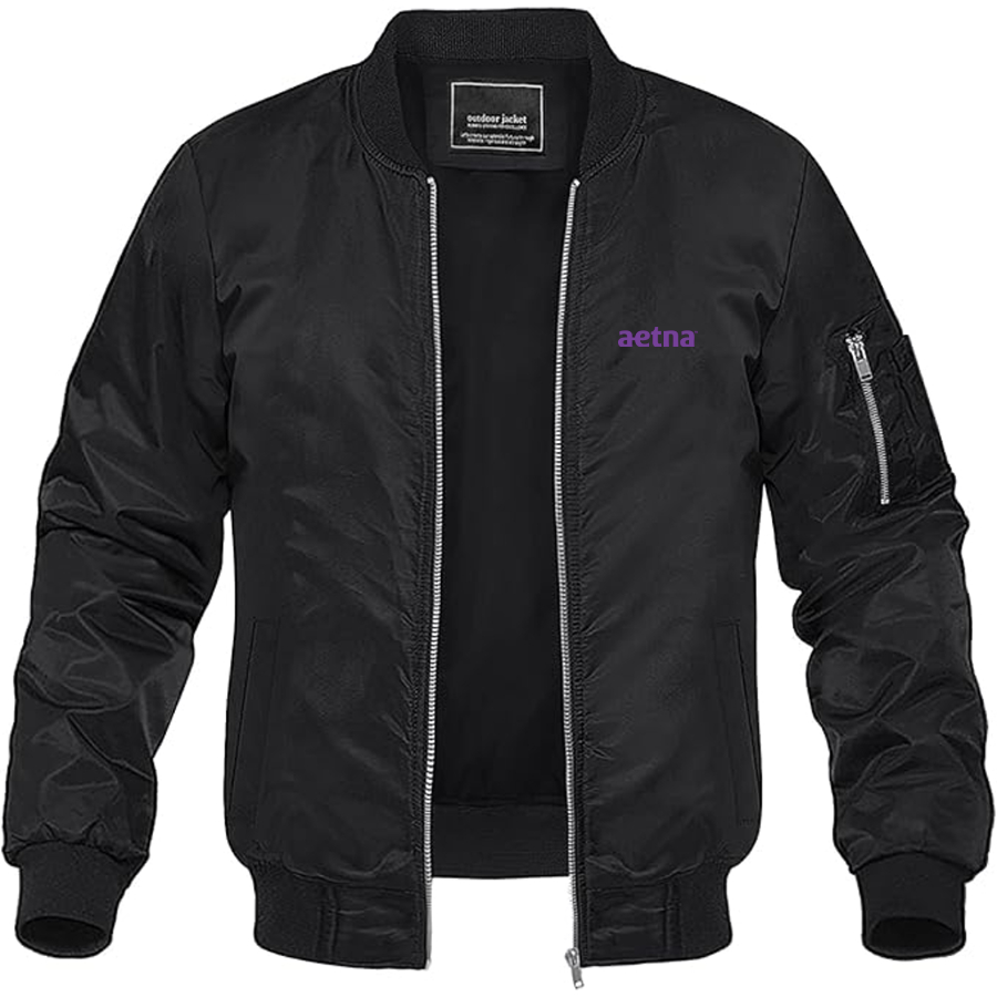 Men's Aetna Logo Lightweight Bomber Jacket