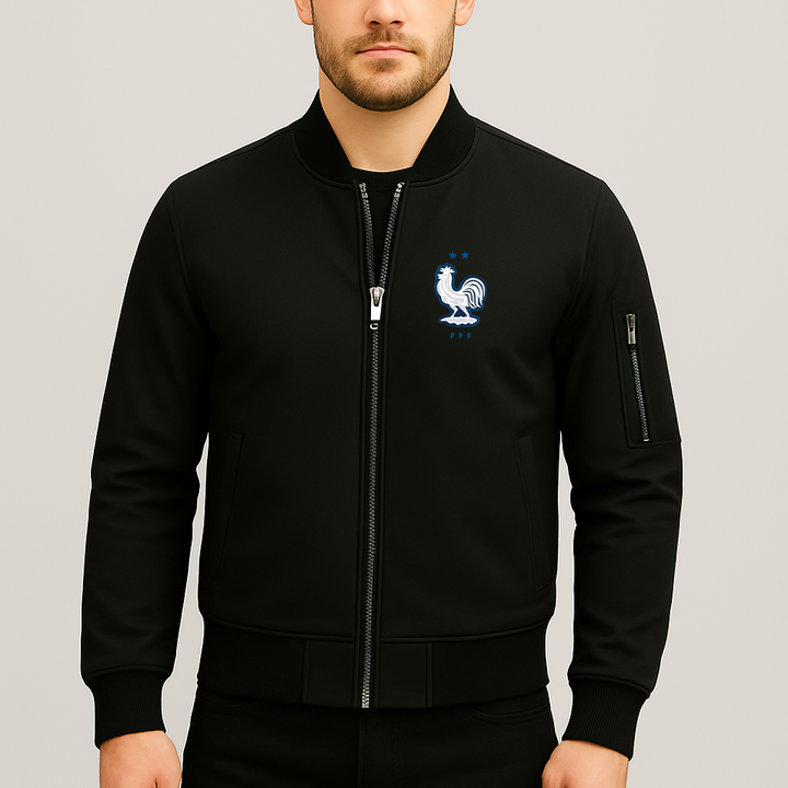 Men's France National Soccer Team Lightweight Bomber Jacket