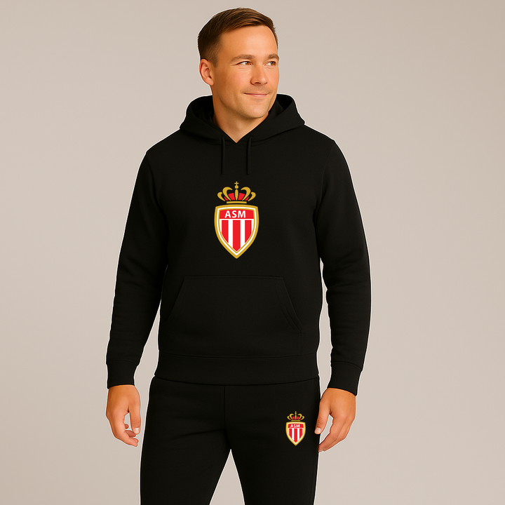 Men's AS Monaco FC Hoodie Joggers Set