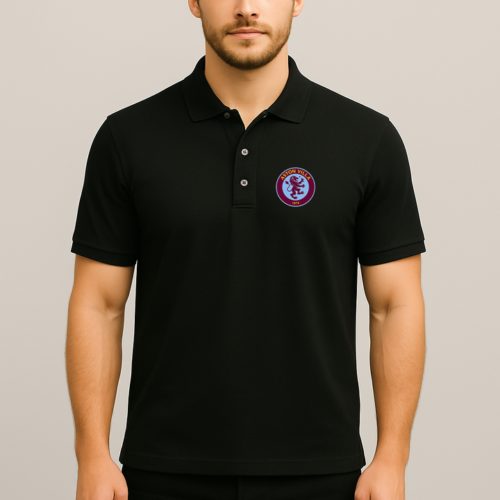 Men's Aston Villa FC Dry Blend Polo - Black