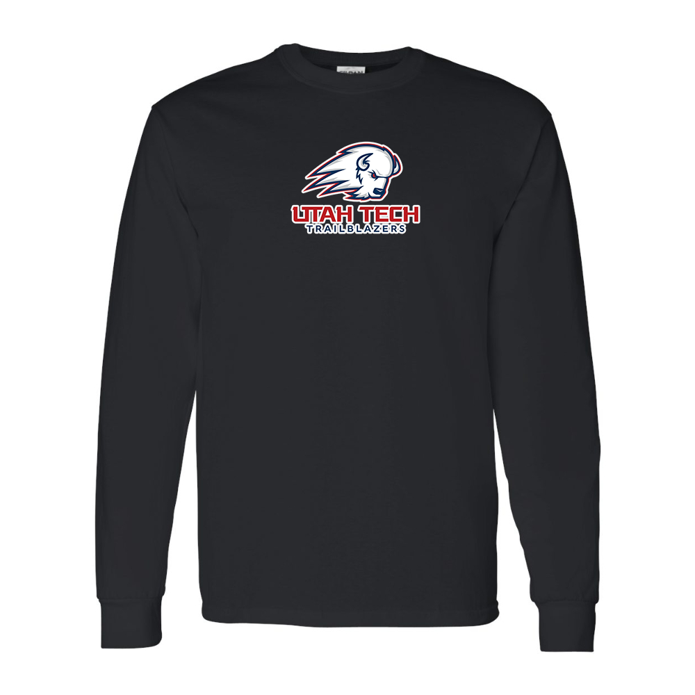 Men's Utah Tech Trailblazers Gildan Heavy Cotton Long Sleeve T-Shirt