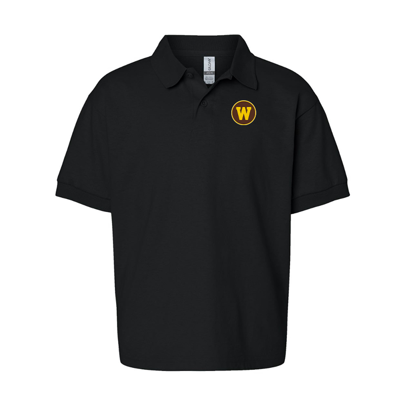 Youth Western Michigan Broncos Gildan Dry Blend Jersey Polo