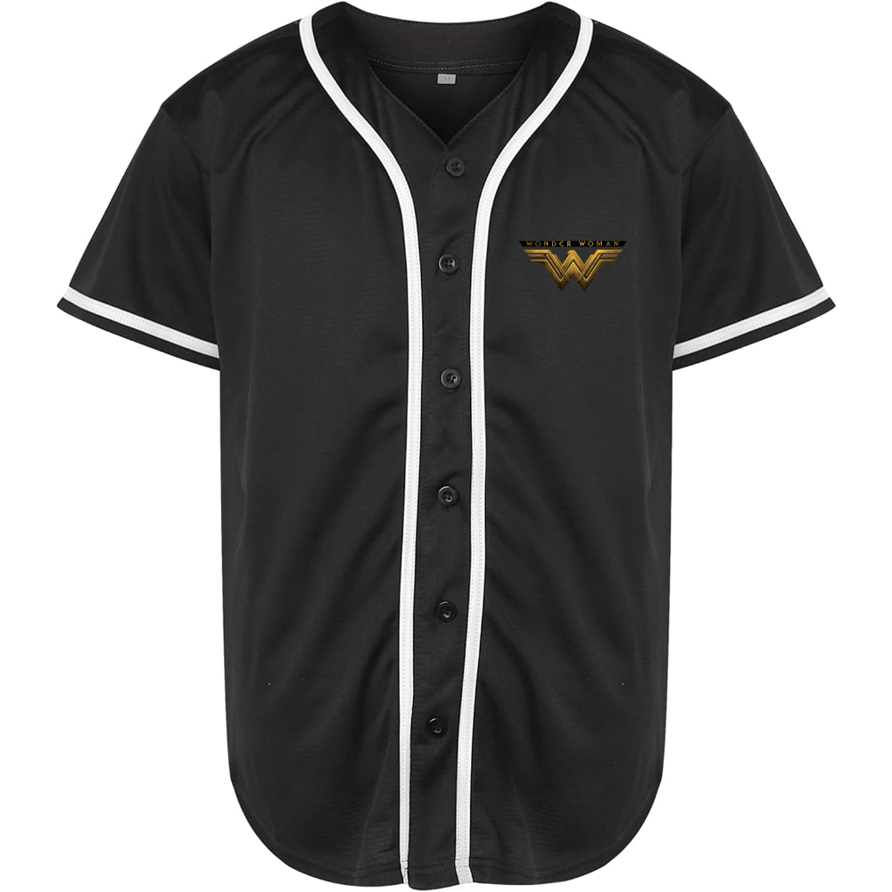 Men's Wonder Woman DC Superhero Baseball Jersey