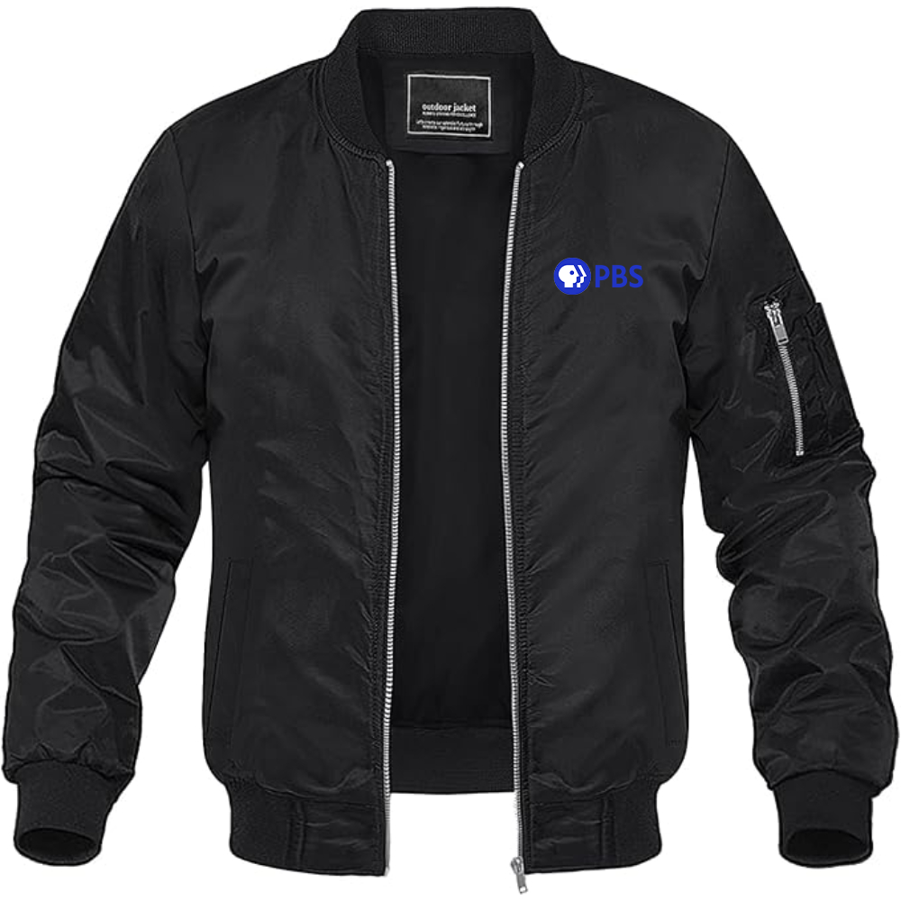 Men's PBS Blue Lightweight Bomber Jacket