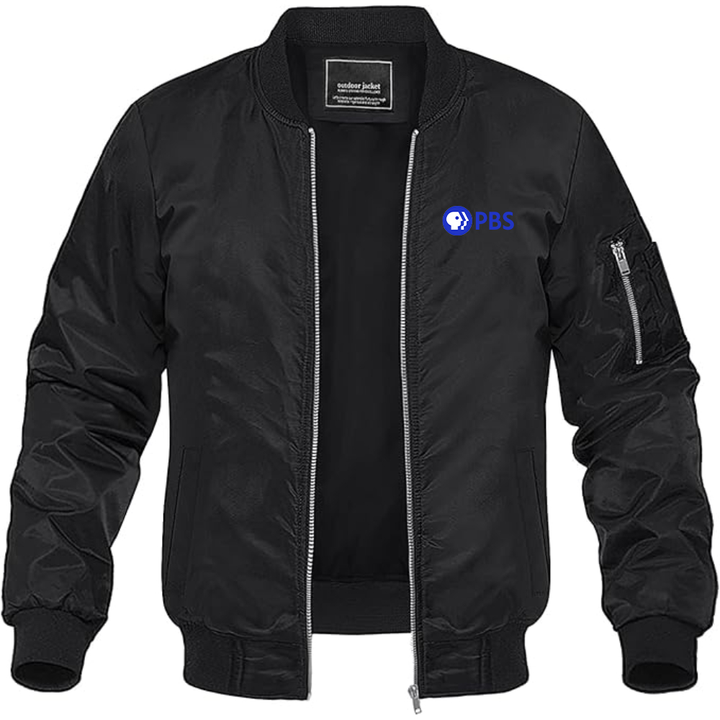 Men's PBS Blue Lightweight Bomber Jacket