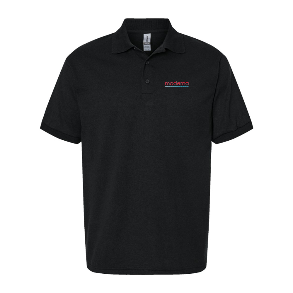 Men's Moderna Logo Dry Blend Polo - Black