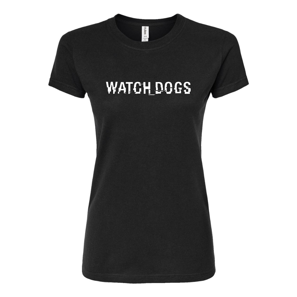 Women's Watch Dogs Video Game Round Neck T-Shirt