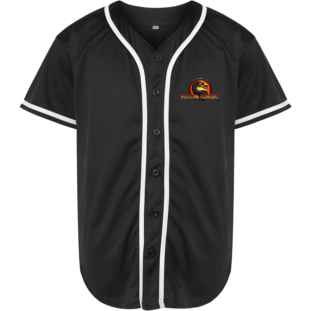 Men's Mortal Kombat Game Baseball Jersey