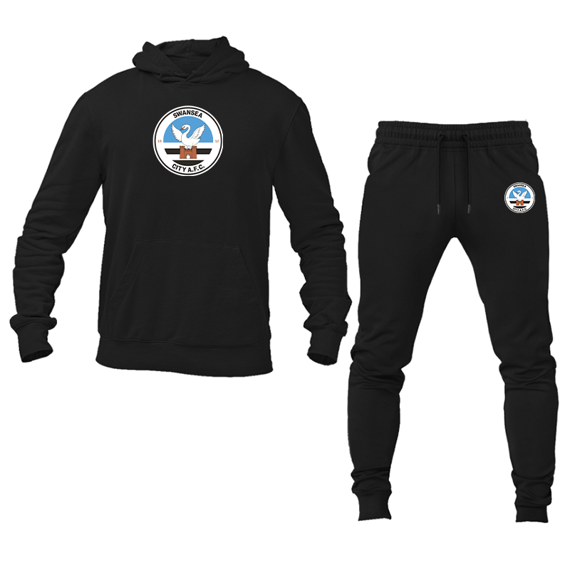 Men's Swansea City Soccer Hoodie Joggers Set