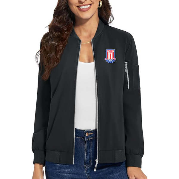Women's Stoke City Soccer  Premium Bomber Jacket Outerwear