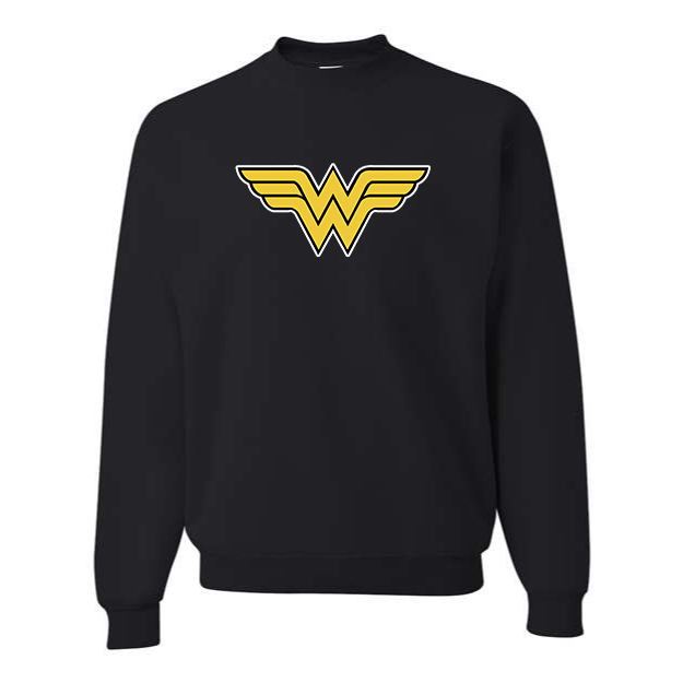 Men's Wonder Woman Superhero Crewneck Sweatshirt