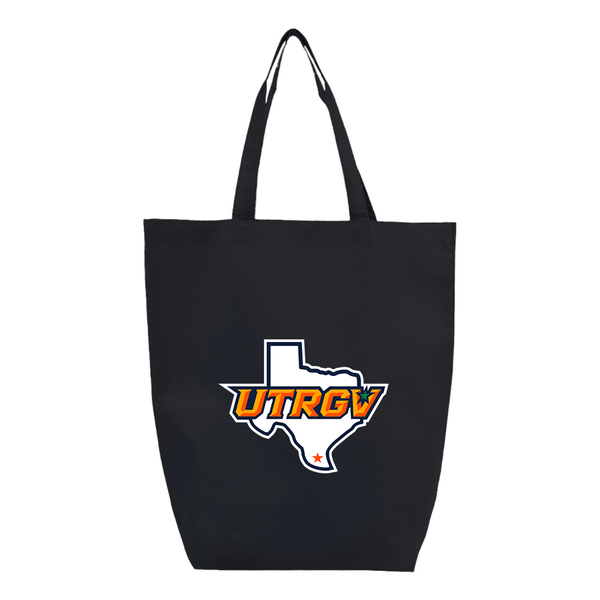 UTRGV Vaqueros Q-Tees Non-Woven Gusset Bottom Tote