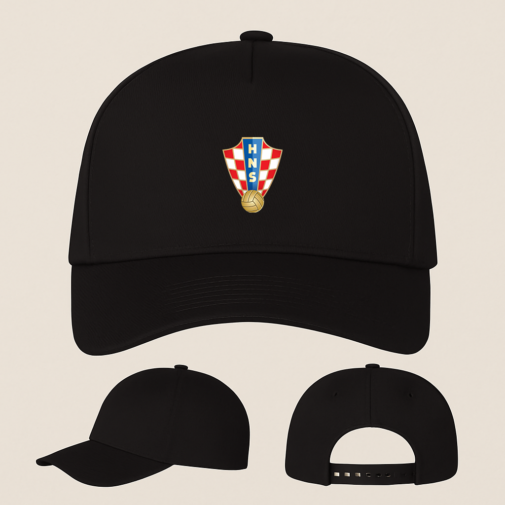 Croatia National Soccer Team Five Panel Twill Snapback Cap