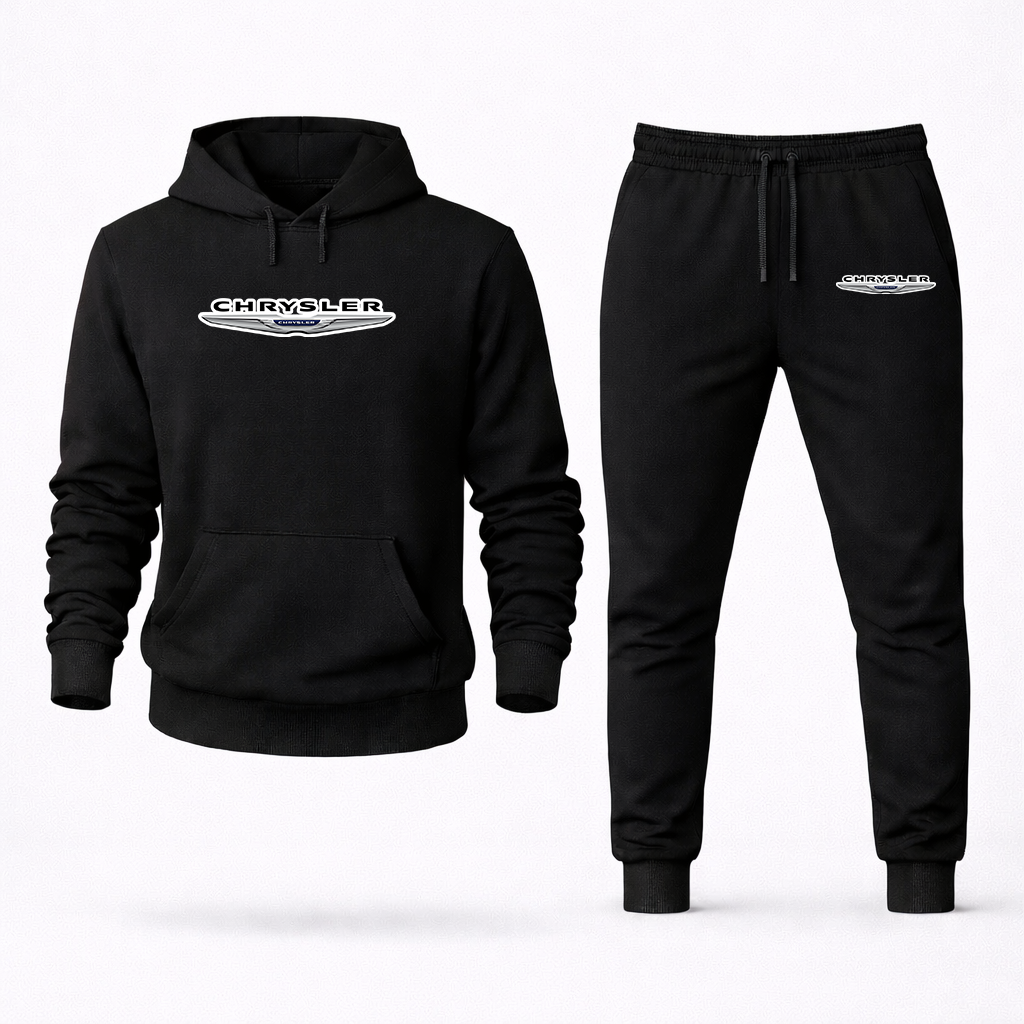 Men's Chrysler Car Hoodie Joggers Set