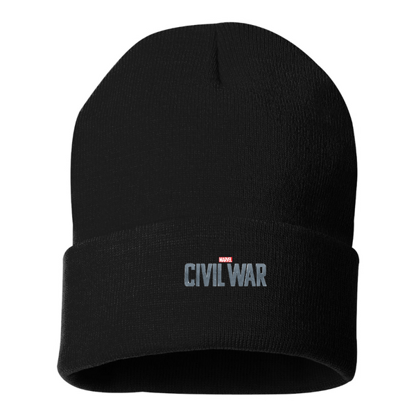 Marvel Civil War   Logo  Beanie Hat
