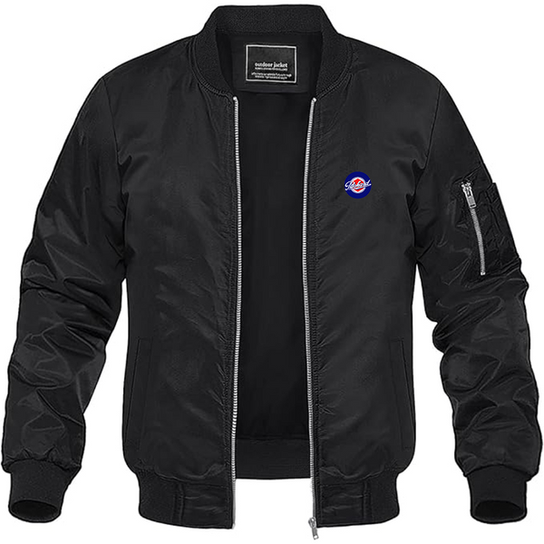 Men's Packard Logo Lightweight Bomber Jacket Windbreaker Softshell Varsity Jacket Coat