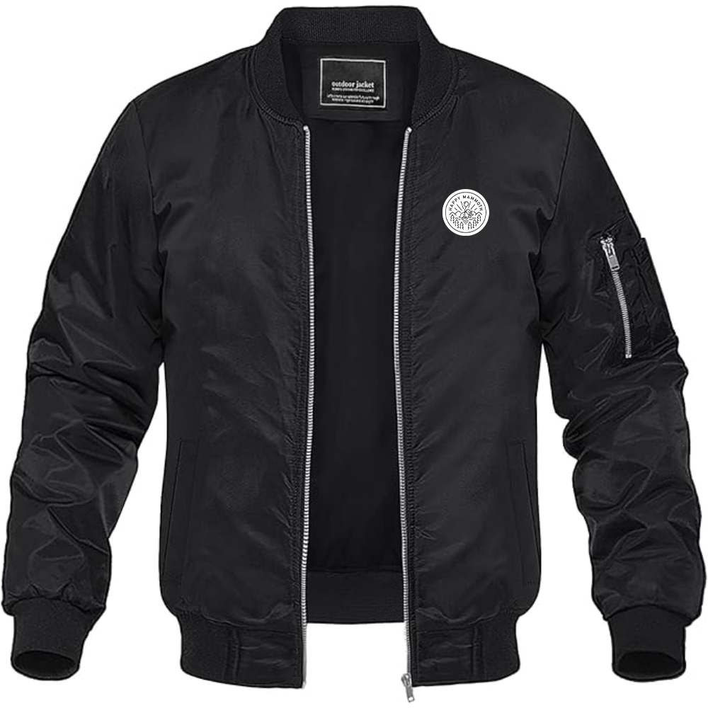 Men's Happy Mammoth Logo Lightweight Bomber Jacket