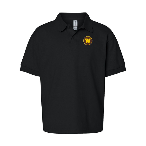 Youth Western Michigan Broncos Gildan Dry Blend Jersey Polo