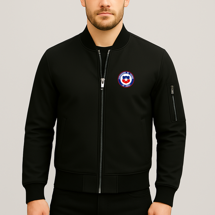 Men's Chile National Soccer Team Lightweight Bomber Jacket