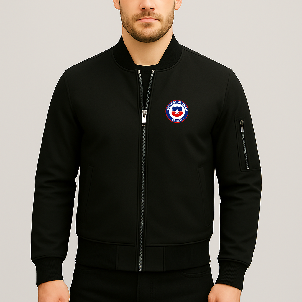Men's Chile National Soccer Team  Lightweight Bomber Jacket Windbreaker Softshell Varsity Jacket Coat