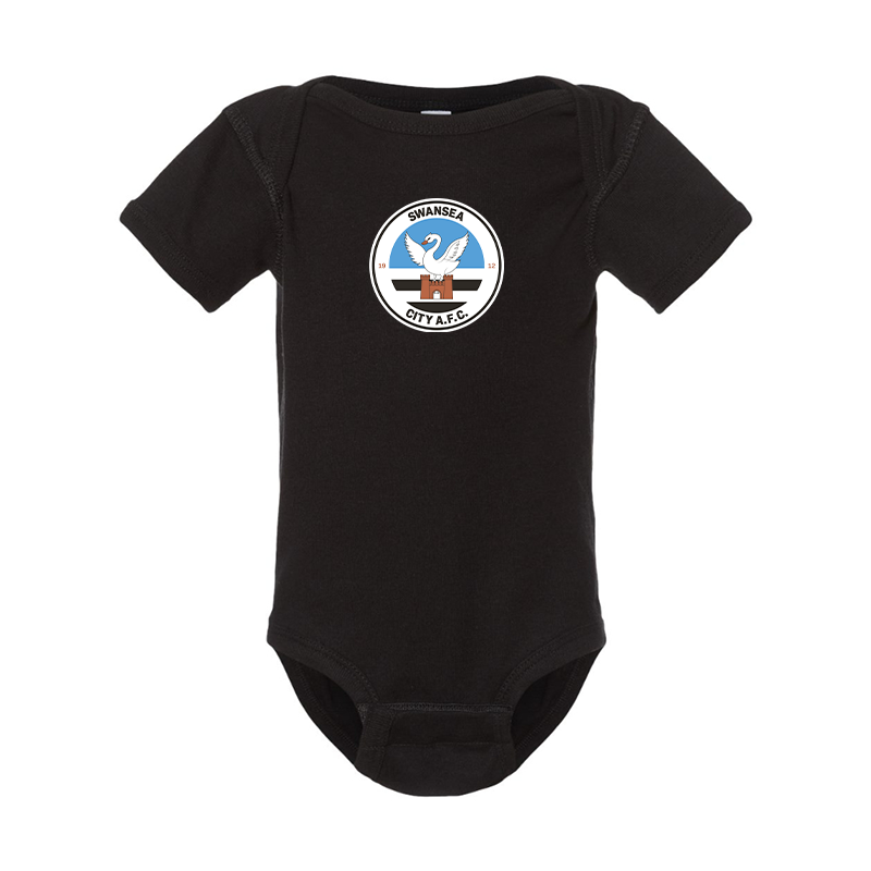 Swansea City Soccer  Rabbit Skins Infant Baby Rib Bodysuit