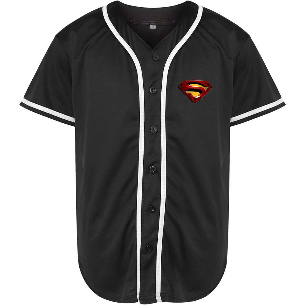 Men's Superman Superhero Baseball Jersey