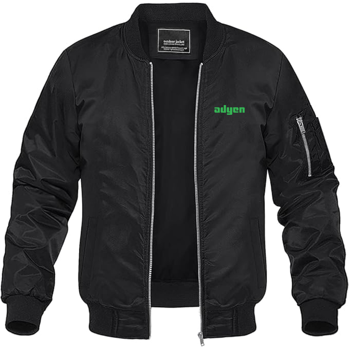 Men's Adyen Logo Lightweight Bomber Jacket