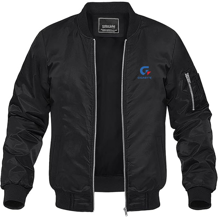 Men's Gigabyte Logo Lightweight Bomber Jacket