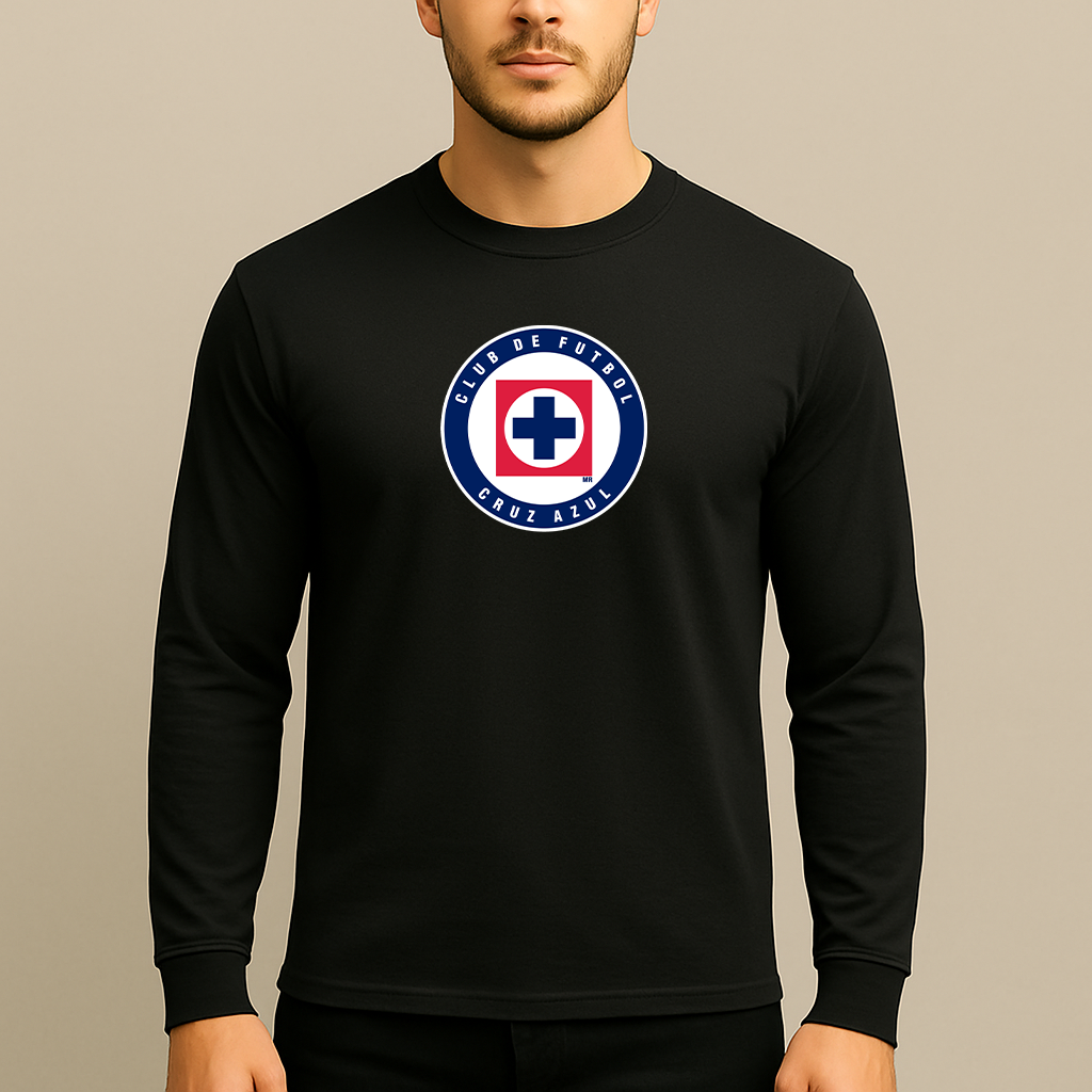 Men's Cruz Azul Football Club Long Sleeve T-Shirt
