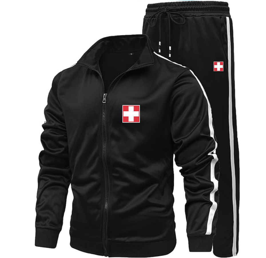 Men's Switzerland National Football Soccer Team   Dri-Fit TrackSuit