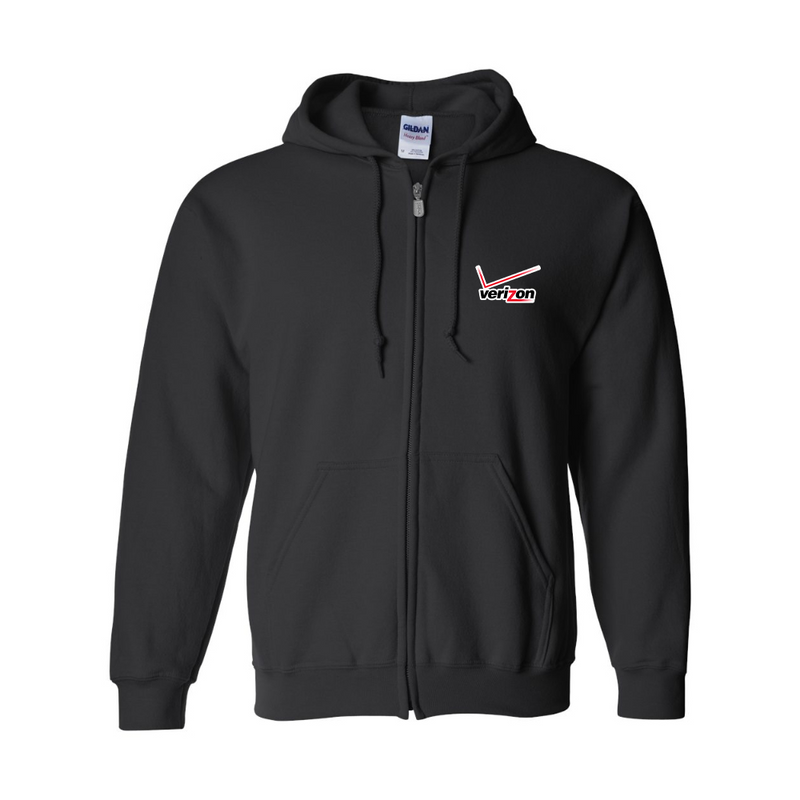 Men's Verizon Wireless JERZEES NuBlend Full-Zip Hooded Sweatshirt