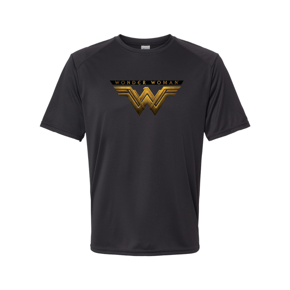 Youth Kids Wonder Woman DC Superhero Performance T-Shirt