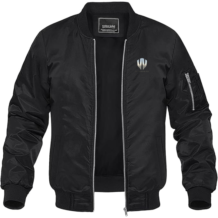 Men's W Motors Logo Lightweight Bomber Jacket