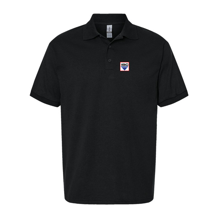 Men's IBC Vehicles Logo Dry Blend Polo - Black