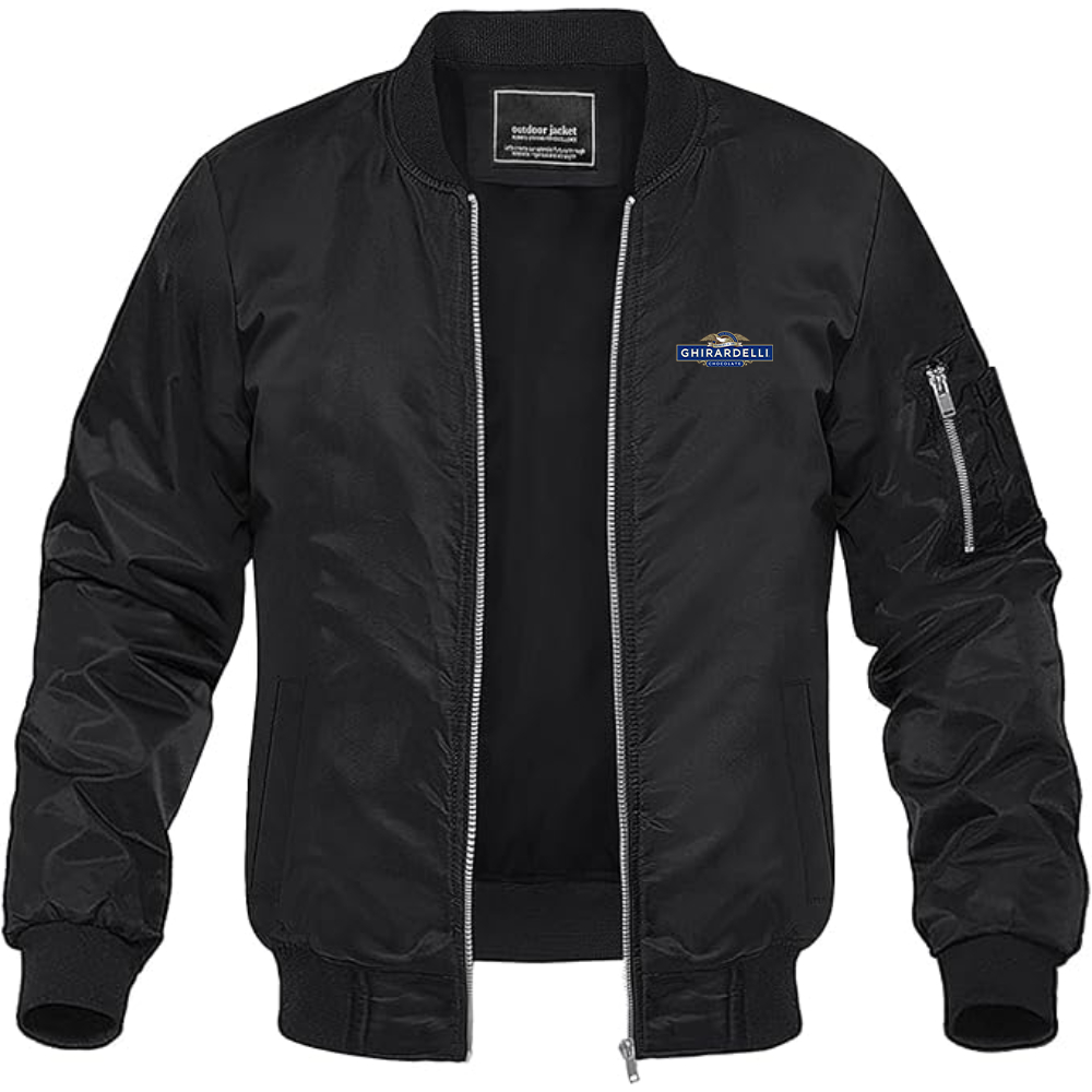 Men's Ghirardell Logo Lightweight Bomber Jacket