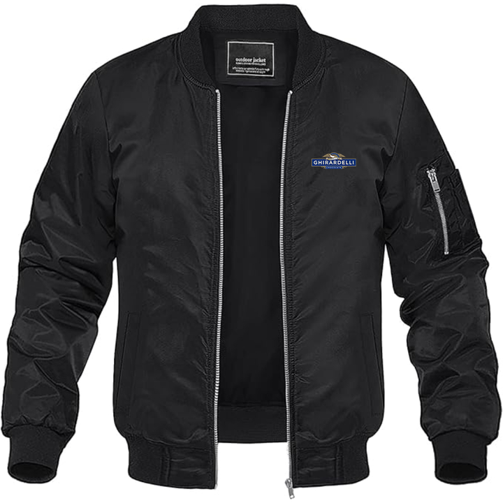 Men's Ghirardell Logo Lightweight Bomber Jacket