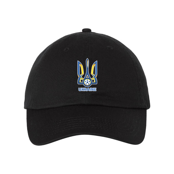 Ukraine National Football Soccer Team  Valucap Adult Bio-Washed Classic Dad Hat