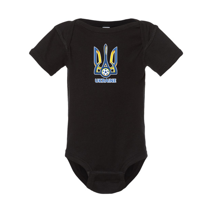 Ukraine National Football Soccer Team Baby Romper Onesie