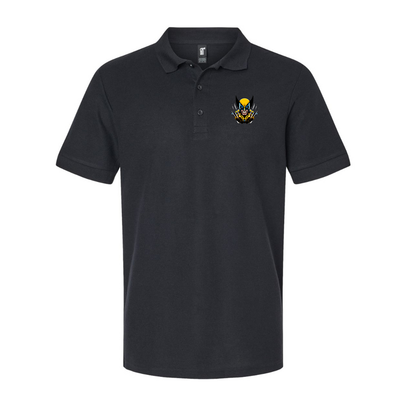 Men's  Wolverine 2025 Art  Gildan Hammer Pique Polo