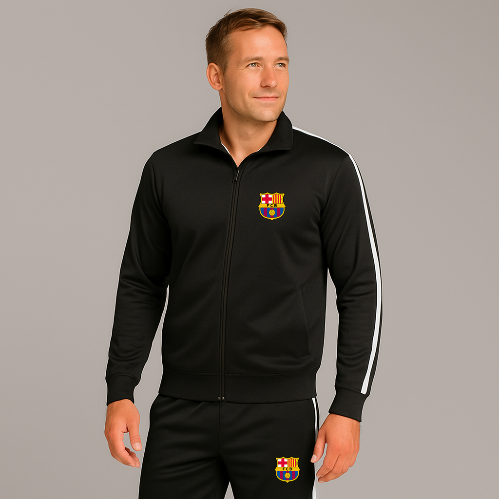 Men's F.C. Barcelona Soccer Logo Dri-Fit TrackSuit