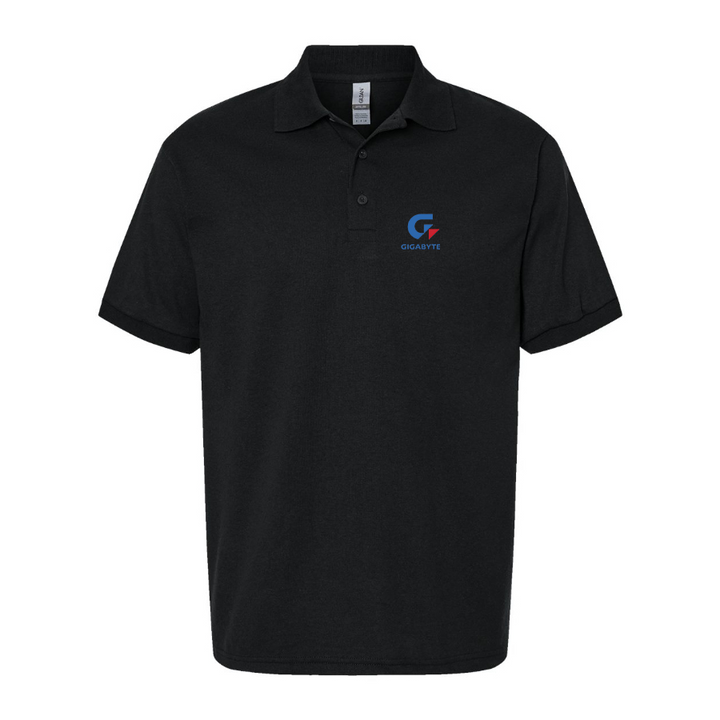 Men's Gigabyte Logo Dry Blend Polo - Black