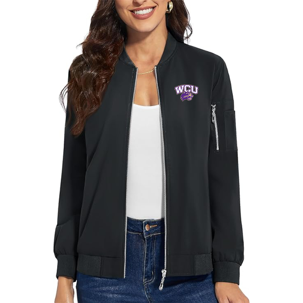 Women's Western Carolina Catamounts Premium Bomber Jacket Outerwear