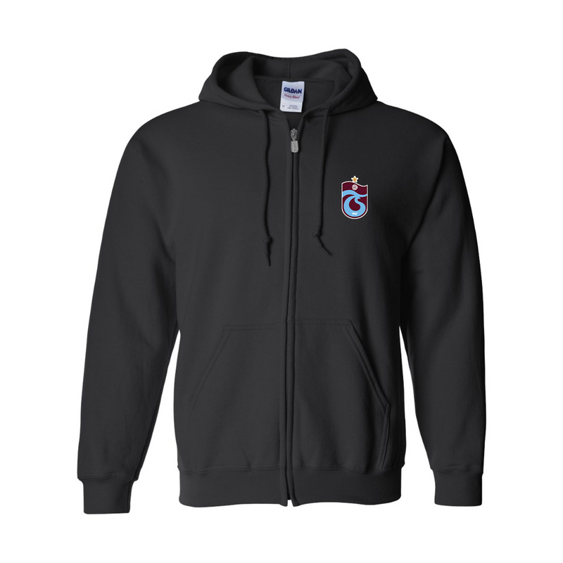 Men's Trabzonspor Soccer JERZEES NuBlend Full-Zip Hooded Sweatshirt