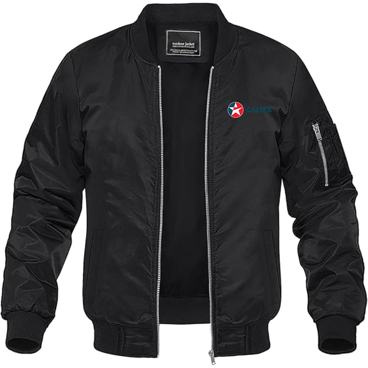 Men's Caltex Gas Station Lightweight Bomber Jacket