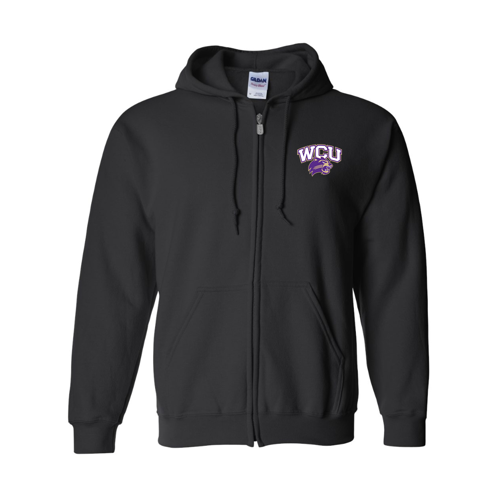 Men's Western Carolina Catamounts JERZEES NuBlend Full-Zip Hooded Sweatshirt