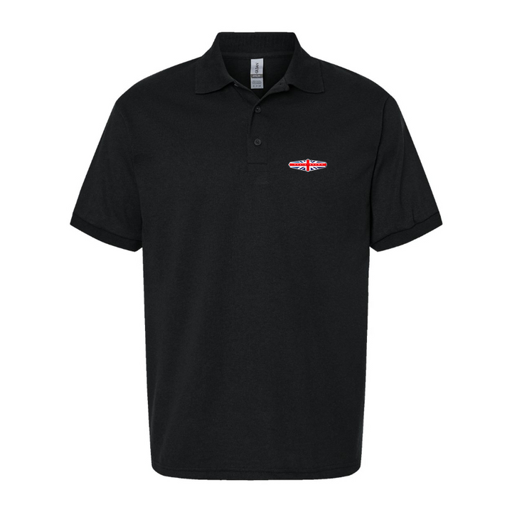 Men's David Brown Logo Dry Blend Polo - Black