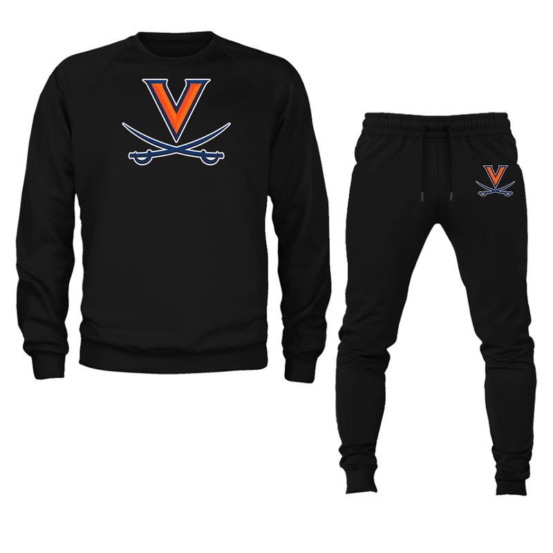 Men's  Virginia Cavaliers  Crewneck Sweatshirt Joggers Suit