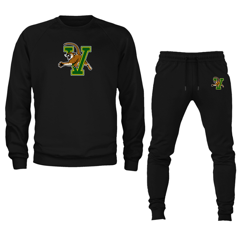 Men's  Vermont Catamounts  Crewneck Sweatshirt Joggers Suit