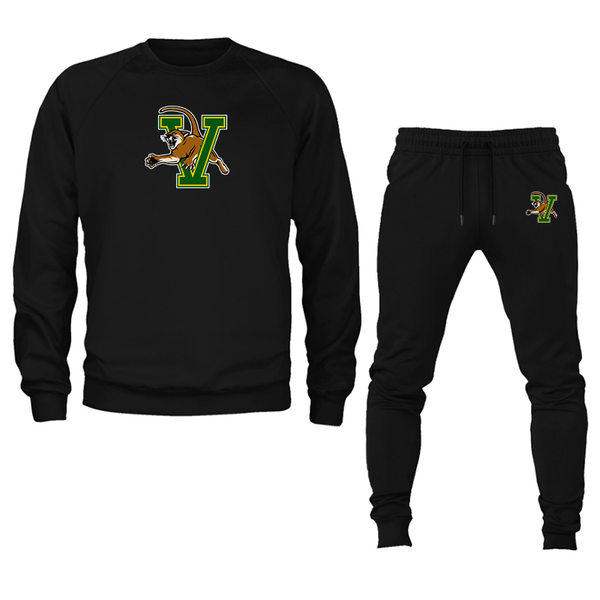 Men's  Vermont Catamounts  Crewneck Sweatshirt Joggers Suit